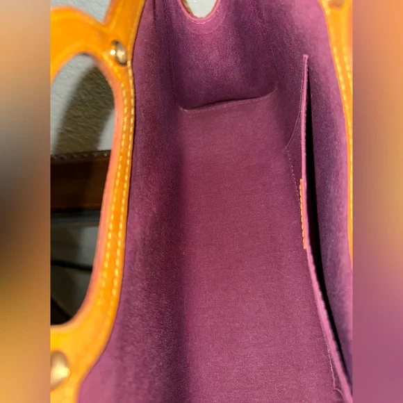 💯AUTHENTIC LOUIS VUITTON ROXBURY AMARANTE VERNIS DRIVE 2WAY SHOULDER BAG/CLUTCH - Picture 8 of 16